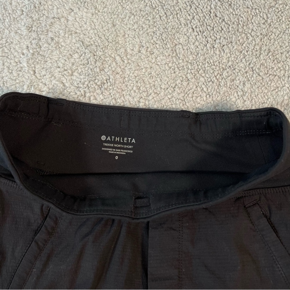 Athleta Women's Black Trekkie North Short Size 0 - Picture 4 of 8